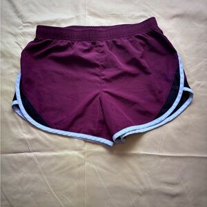 Women's Maroon Athletic Shorts